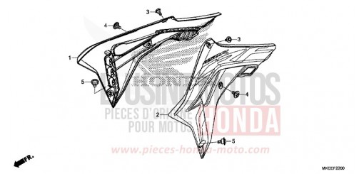 PARASPRUZZI RADIATORE (CRF450R) CRF450RK di 2019